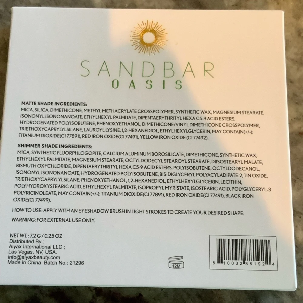 Sandbar Oasis Palette brand new
